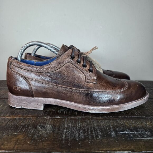 NEW Bed Stu Sandro Wingtip Mens Size 8.5 Oxford Rustic Leather Distressed Shoes - Picture 1 of 11